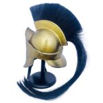 Ancient Spartan Greek Helmet with Crest