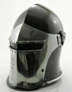 Medieval Crusader Great Helm – Steel Knight Helmet
